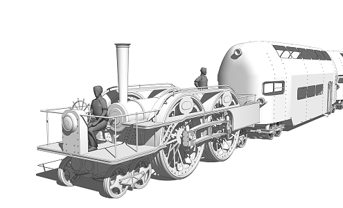 Modern Train 3d model