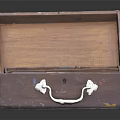 Vintage Equipment in Open Wooden Case With Tools and Cables