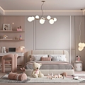 Girls Room Children's Room Girls Room Cartoon Room Kids Room Girls Bedroom Cartoon Room 3d model