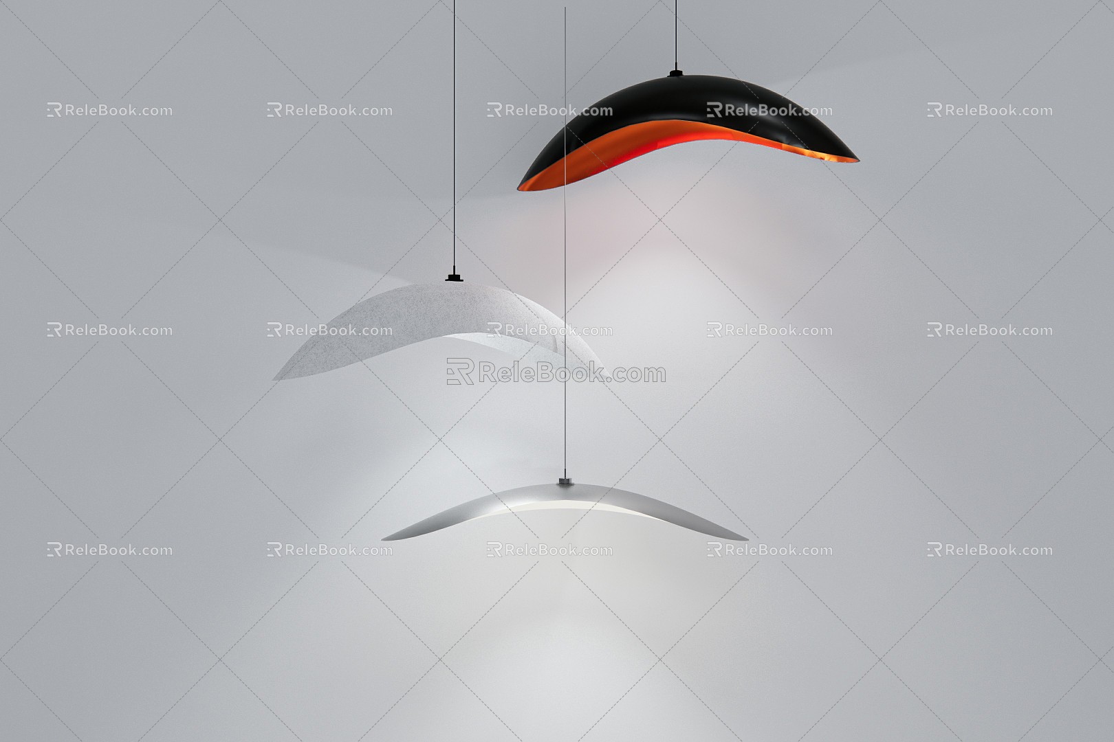 Modern chandelier creative chandelier 3d model