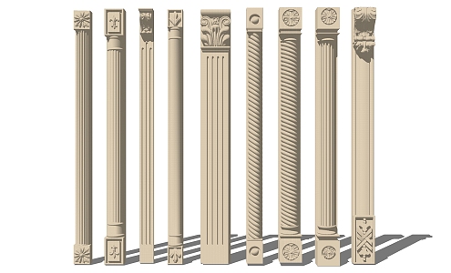 Jane Europe Roman Column Rome 3d model