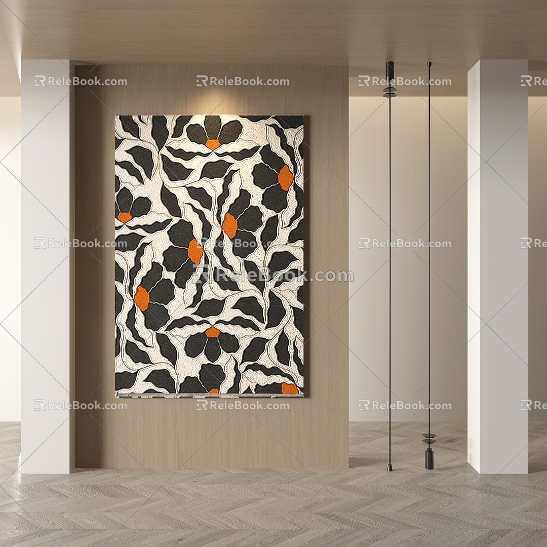 modern decorative painting 3d model