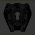 Black GIVI Mechanical Equipment Component With Geometric Structure And Textured Surface