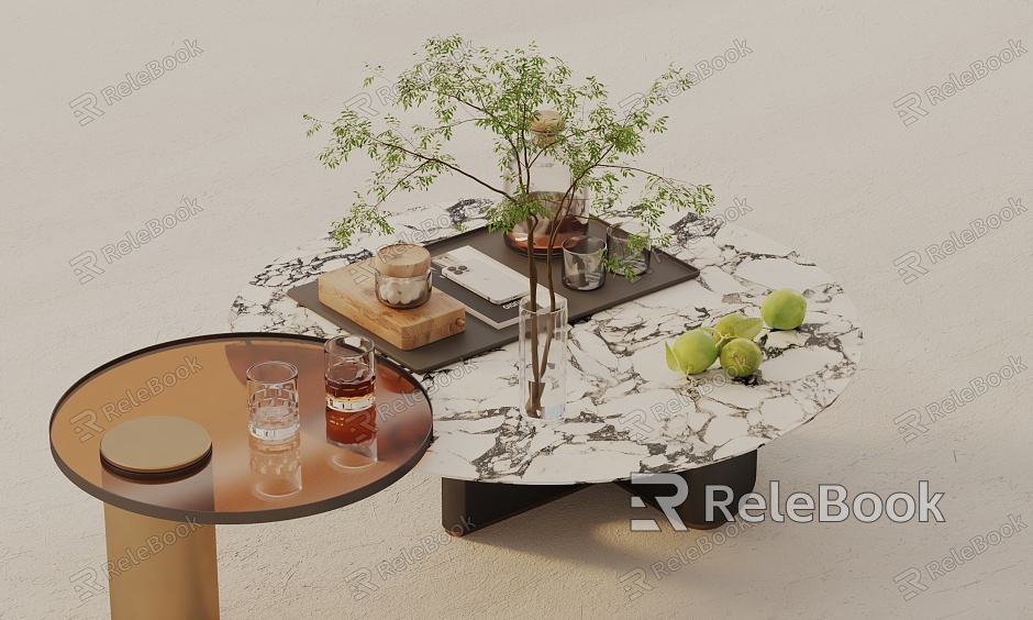 Modern coffee table model