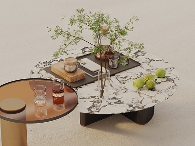 Modern coffee table model