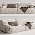 Modern double sofa 3d model