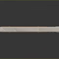 Modern Folding Knife With Metal Body Wooden Grip And Reflective Surface Design Detail