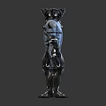 Modern Robot Robot Warrior Robocop 3d model