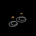 Modern Circular Ring Pendant Light With Illuminated LED Strip For Contemporary Spaces