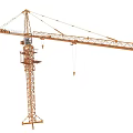 Industrial Construction Tower Crane with Metal Frame Platform Ladder and Boom Structure