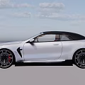 BMW Silver Sports Car Featuring Black Roof Rear Spoiler Sporty Wheels And Red Brake Calipers