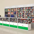 Commercial Equipment Modern Retail Shelving Units With Multi Layer Storage And 3d model
