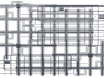 Industrial LOFT Ceiling Air Conditioning Duct Chandelier Shaped Ceiling 3d model