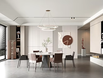 Modern Restaurant 3d model