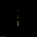 Golden Modern Minimalist Chandelier With Sleek Metal Frame And Elegant Design Structure