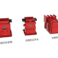 Red Industrial Equipment Including Integrated Protection Devices And Explosion Proof Low High Voltage Switches