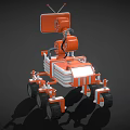 Robot dog intelligent robot science fiction robot future robot high-tech children's toy low face number low model simple model film and television level super realistic 3d model