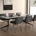 Modern Conference Table Modern Conference Table and Chair Combination Meeting Room 3d model