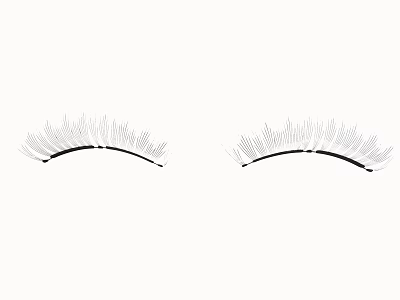 Modern Eyelashes Cosmetic Eyelashes 3d model