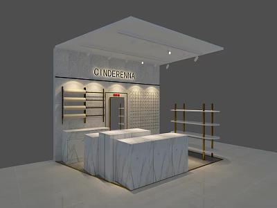 Jewelry Store Hall 3d model