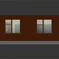 School Classroom With Yellow Walls White Whiteboard Green Greenboard Teacher's Desk Desks Chairs And Stationery