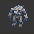 Mech Warrior Mech Soldier Machine Battlearm Mechanical Battlearm Machine Fighter Robot 3d model