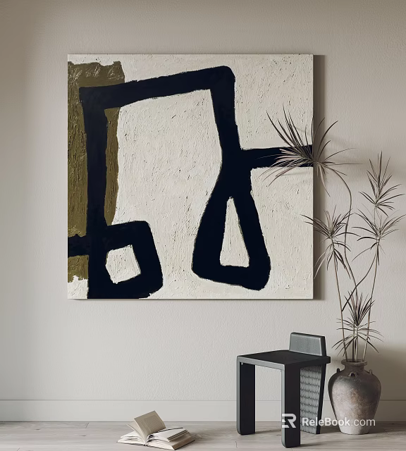 Modern Decorative Painting Hanging Painting 3d model