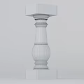 high precision roman column 3d model
