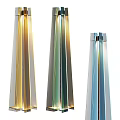 Modern Geometric Metallic Floor Lamps In Gold Green And Blue For Home Decor