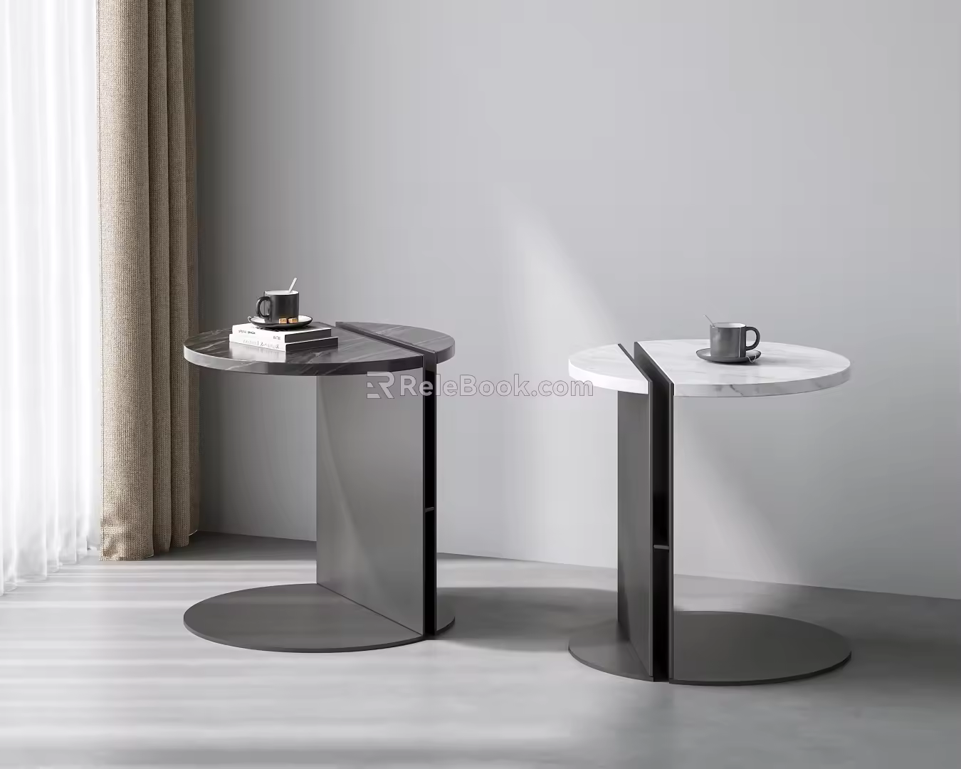 Modern Side Table Corner Table Italian Round Table Side Table Light Luxury Corner Table Corner Table Coffee Table 3d model