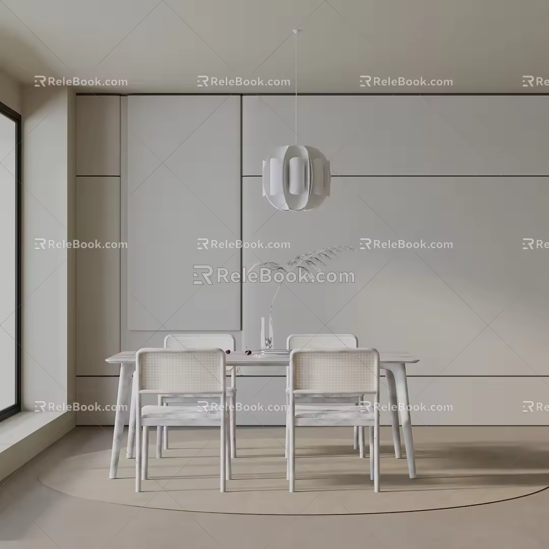 Modern table combination 3d model