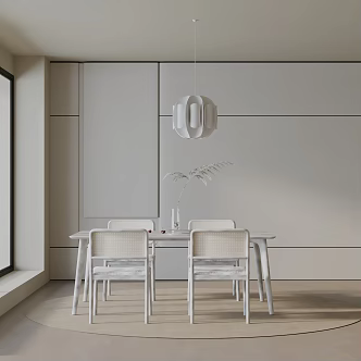 Modern table combination 3d model