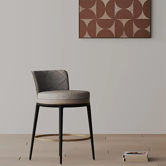 Modern Bar Chair 3d model