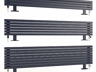 High Quality Black Metal Hardware Tools with Horizontal Bars and Support Legs 3d model
