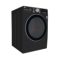 Modern Black Front Load Washing Machine With Glass Door And Control Panel 3d model