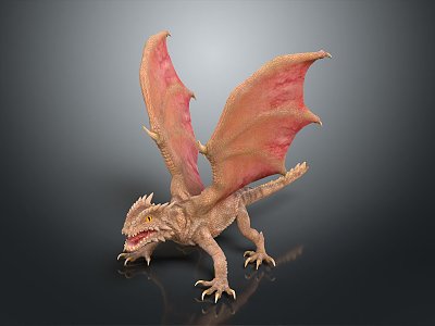 Monster Flying Monster Mountain Essence Alien Monster Alien Monster Warrior 3d model