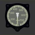 Round Pressure Gauge With Blue Casing Scale Markings Adjustment Knob And Transparent Cover
