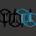 Chromag Bicycle Pedals in Black and Blue with Durable Sturdy Design for Cycling