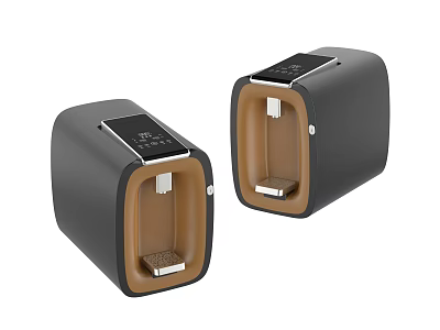 Two Black And Brown Automatic Sensor Dispensers As Daily Use Electrical Appliances 3d model