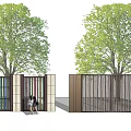 Modern Gate 3d model