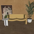 Modern Poliform Multiplayer Sofa 3d model