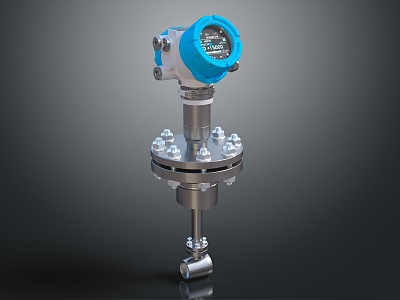 Modern water pressure gauge pressure gauge 3d model