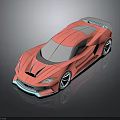 3D Rendered Pink Sports Car With Sleek Modern Aerodynamic Exterior Design