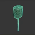 Delicious Chocolate Lollipop With Gold Foil Wrapping And Family Recipe Label