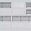 Various Modern And Classic Railing Designs In Black And White Colors