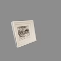 White Picture Frame Displaying Food Dish Photo For Home Wall Decor