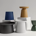 Modern Side Tables In Blue Brown Black White Green With Various Designs
