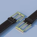 Black Leather Strap With Metal Buckle Daily Essential Fashion Accessory For Everyday Use
