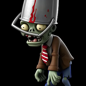Plants vs. Zombies Iron Barrel Zombies 3d model