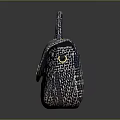 Elegant Stylish Tweed Plaid Handbag with Gold Lock and Top Handle